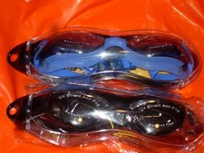 Swimming Goggles Blue orBlk No Leaking Anti Fog UV Protection Triathlon w/case