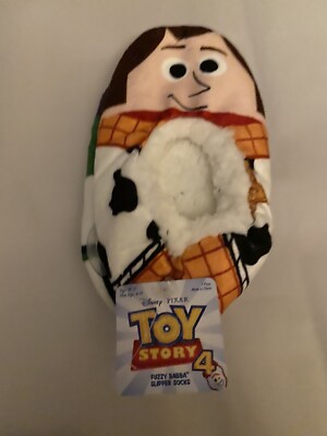 Toy Story 4 Fuzzy Babba Slipper Socks Size 4T-5T New | eBay