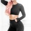 thumbnail 13 - Womens Seamless 2pcs Yoga Suit Crop Top+Leggings Bra Pants Sports Gym Set Outfit