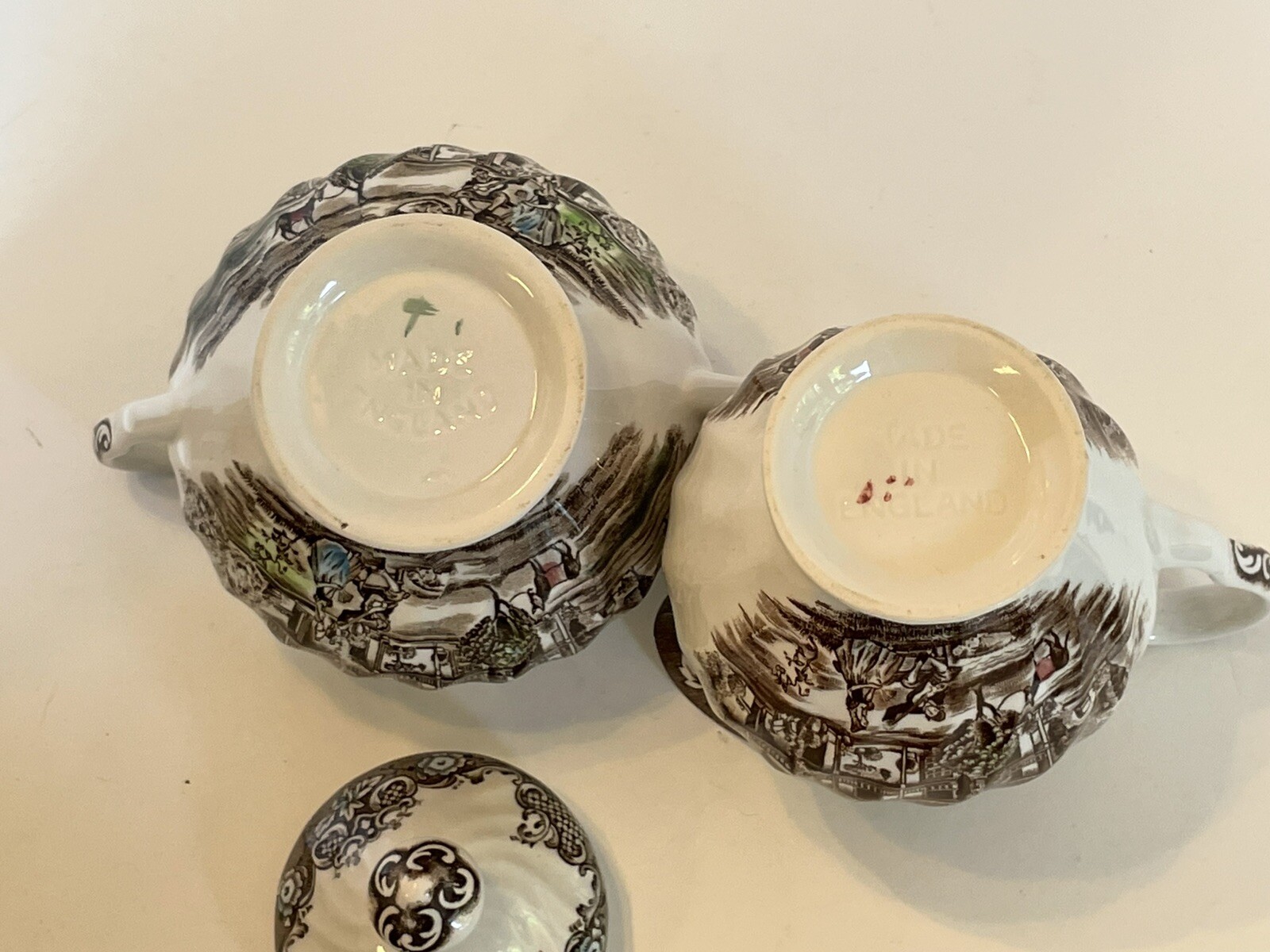 Johnson Bros Spanish American Hacienda Covered Sugar & Creamer