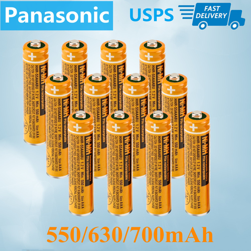 Panasonic 1.2V NIMH AAA Rechargeable Batteries for Cordless Phones KX