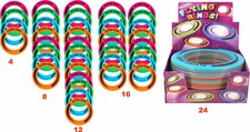 fliegender Wurf Ring orange oder gelb pink grün blau Frisbee Wurfring 