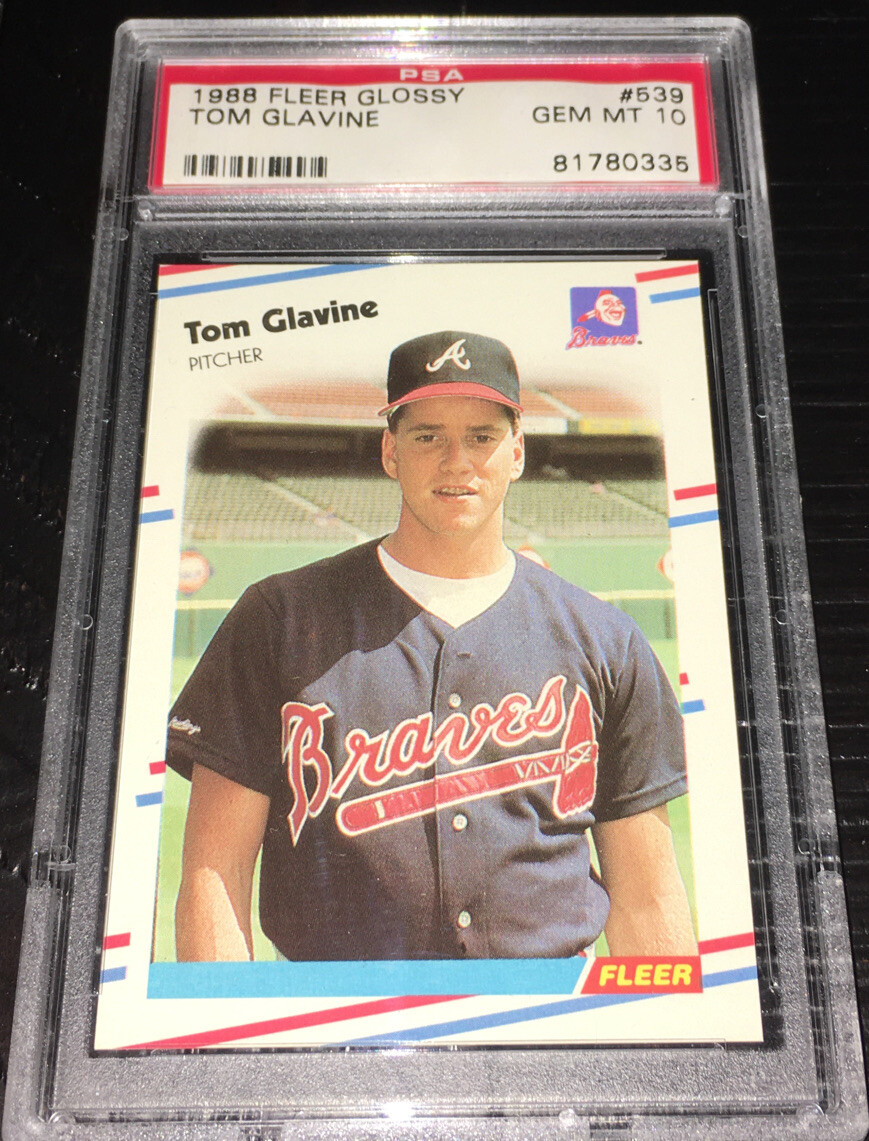 Tom Glavine 1988 Fleer Glossy PSA 10 Gem Mint BRAVES!