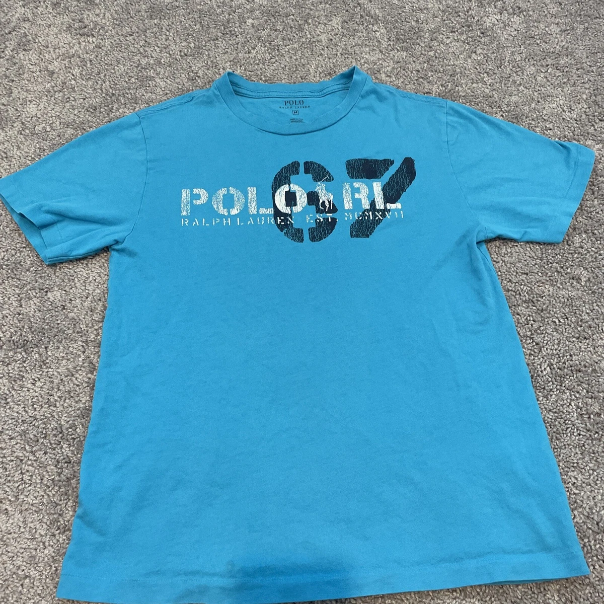 Boys Size M Polo Ralph Lauren Blue T Shirt eBay