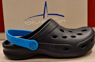 Clogs Marke Blue Fin Größe 40 Blau Schwarz Herren und Damen NEU