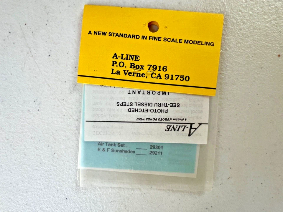 A-Line #29234 HO Brass See-Thru Diesel Steps Etched RPP SD60M - NOS - Image 3 of 3