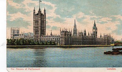  AK London Die Häuser des Parlaments verschickt 