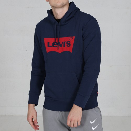 Levi's blue graphic logo hoodie S Small 