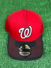 Washington Nationals MLB New Era 39THIRTY Fitted Sz M/L Red Classic