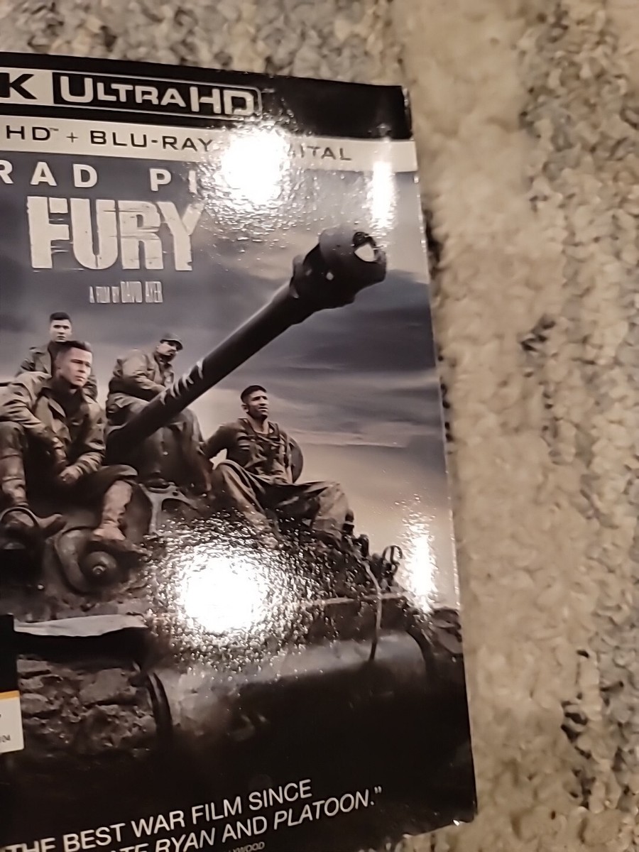 FURY 4K UHD Blu-ray RARE OOP USA Exclusive Slipcover