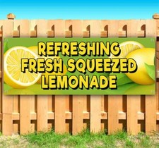 FRESH SQUEEZED LEMONADE Advertising Vinyl Banner Flag Sign Many Sizes DRINKS