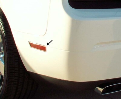 2008-2014 Dodge Challenger 5.7L/SRT8 Side Marker Trim 4Pcs Polished Stainless