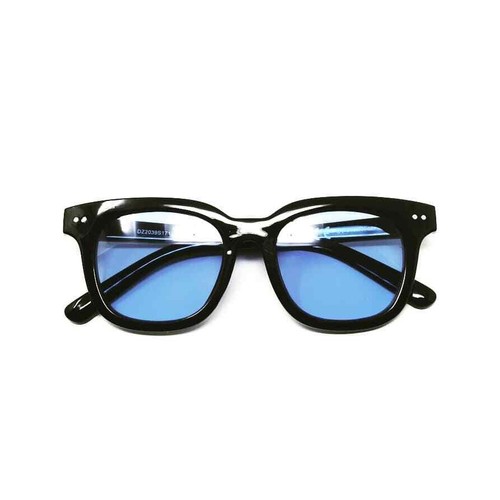 Pif wear Gentle 1 Occhiali da sole nero acetato con lenti blu fondo unico  130-1 | eBay