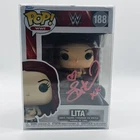 Lita Signed Funko Pop WWE #188 Pink Auto w/ Heart xx COA Hologram Authentic