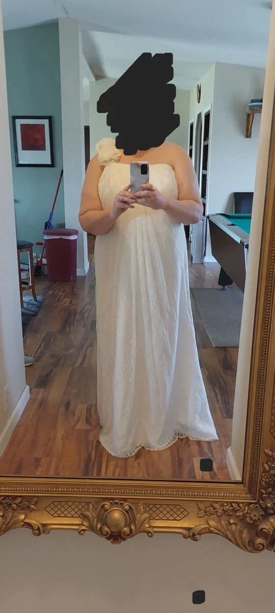 David's Bridal One Shoulder Sleeve Wedding Dresses for sale | eBay