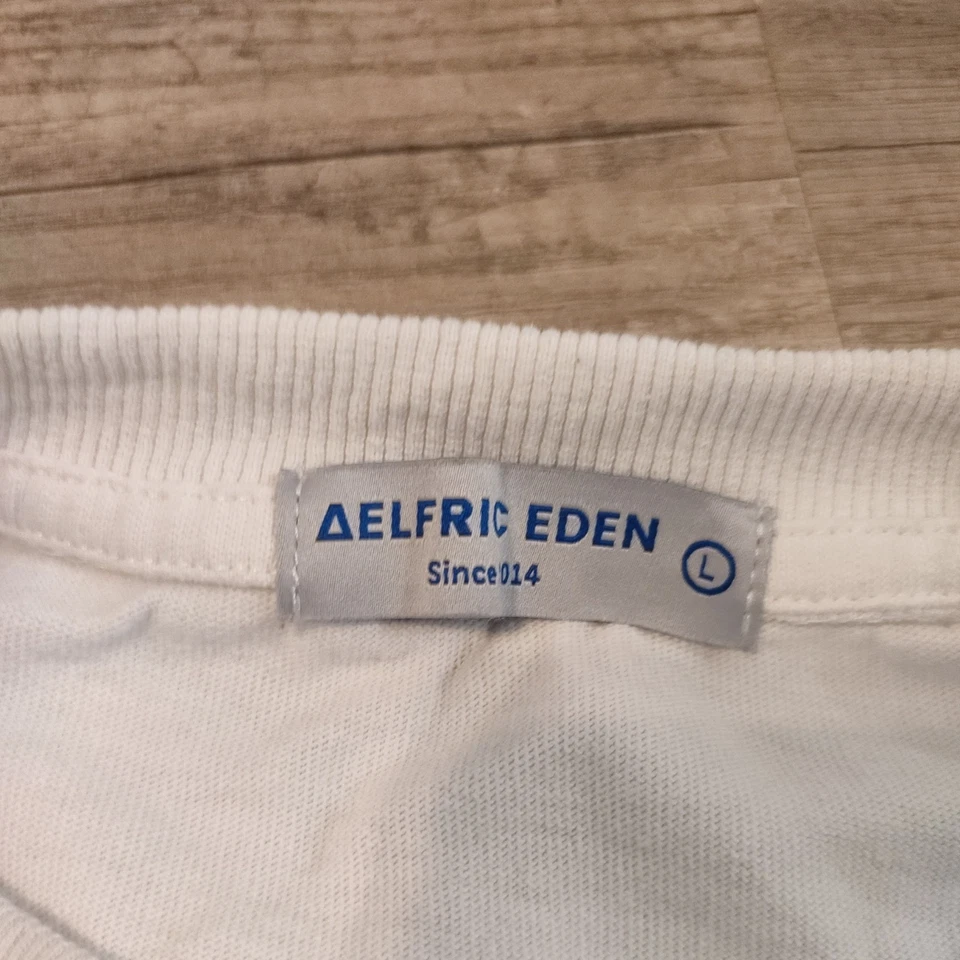 Aelfric Eden T-Shirt Mens Medium Black Skeleton Elements Hug Kiss Tee Shirt L - Image 3 of 4