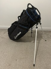 Taylormade Carry-lite Stand Bag Black And Blue Dual Strap Golf Bag
