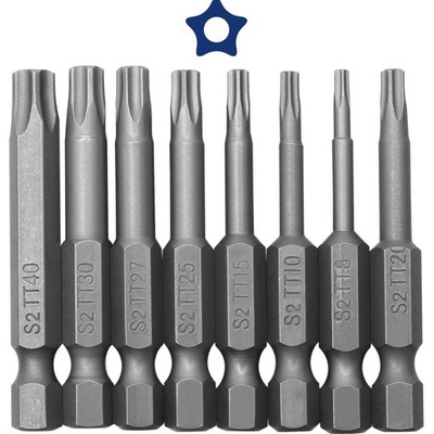 Torx Bits Set 8 Stück Magnetisch T8 T10 T15 T20 T25 T27 T30 T40 Schraubendreher
