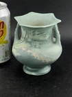 Roseville Bleeding Heart Green 1940 Vintage Art Pottery Ceramic Vase 138-4