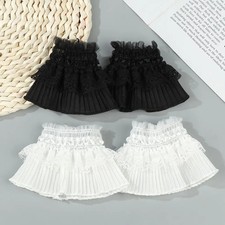1Pair New Fashion Detachable Fake Sleeves Wild Sweater Decorative Sleeves Lace
