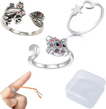 Adjustable Knitting Crochet Loop Ring Yarn Tensioners Knitting Accessories Open