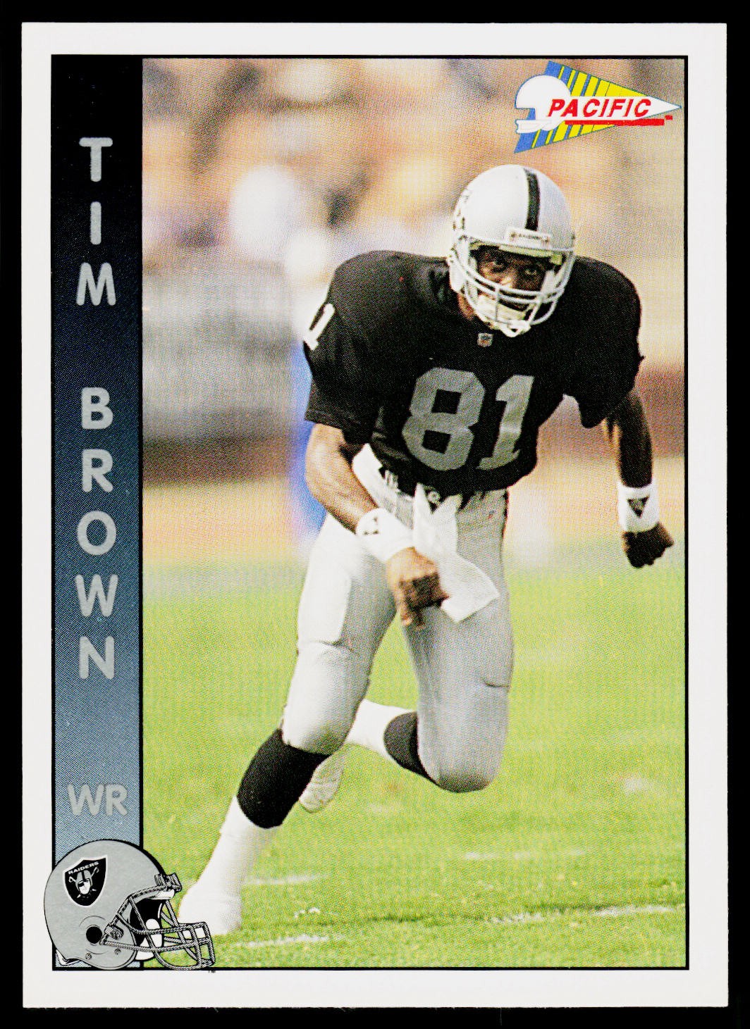 Tim Brown, 1992 Pacific, #146, Los Angeles Raiders,
