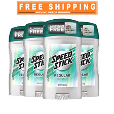 Speed Stick CG00483 Men's Deodorant, Regular - 3oz 4 Pack Free Shipping.