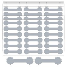 Silver Price Tags for Jewelry - Blank Identification Labels, 1000 Pcs