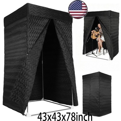 Portable Vocal Booth Home Studio with Thick Acoustic Blankets Echo-Free Recordin