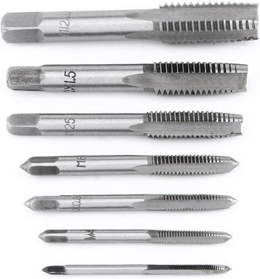 7Pcs NPT Pipe Taps Set, Metric Thread Taps M3, M4, M5, M6, M8, M10, Bearing Stee