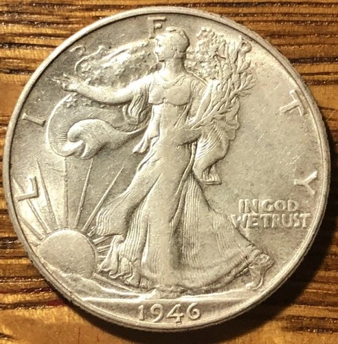 1946 S Walking Liberty Silver Half Dollar- Extra Fine Quality Coin