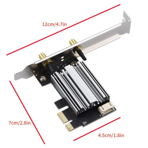 AX3000 Chipset PCIe WiFi 6 For Intel AX200 WiFi Card Bluetooth PC Adapter 1 Set - Afbeelding 7 van 12