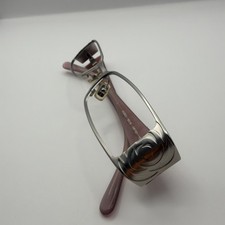 Miu Miu Eyeglasses Frames MU56CV 1AP-1O1 Silver Roses Floral Pink 50 16-135