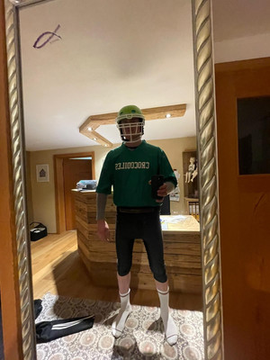 Rugby Kostüm mit Helm Fasching