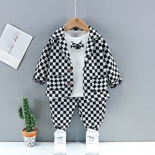 Boys Handsome Spring And Autumn Suit Suit Baby Western Style Suit Three-Piece Ch