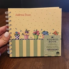 Mary Engelbreit Address Book Flower Pits Spiral Bound 2006 Unused
