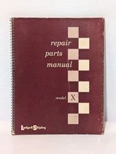 Lodge & Shipley Model X Lathe Repair Parts Manual with Illustrations, as shown