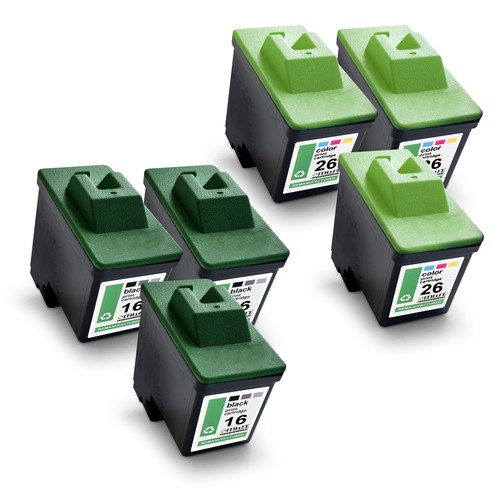 Lexmark Z640 6X Cartucce Per Lexmark Z640 Z601 Z33, No 16/17 26/27 CMYK ...