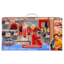New Little Tikes Creative Construction Master Carpenter 114pc Set Bundle 1851465