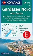 KOMPASS Wanderkarte 659 Gardasee Nord / Alto ...