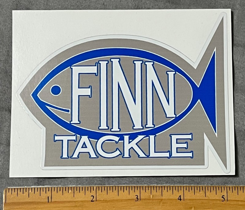 Large Finn Tackle Company Sticker Decal Fish Fishing Trolling Salmon Trout MI