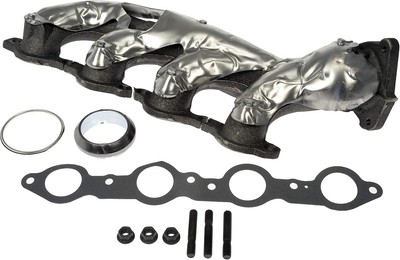 674-732 Passenger Side Exhaust Manifold Kit Cast Iron with Gaskets Hardware Fix