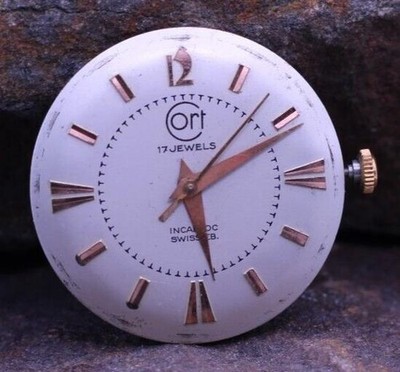 CORT 17j SWISS EB. MEN'S WRIST WATCH MOVEMENT Fontainemelon FF 28 (DI)