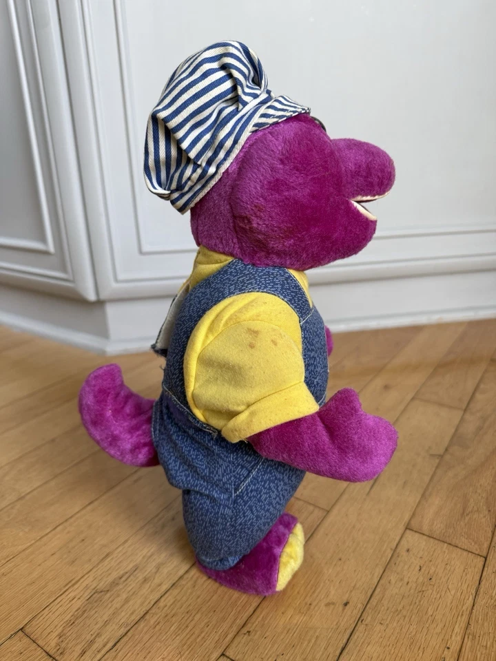 Peluche conductor tren baile musical todo a bordo Barney dinosaurio hablar en movimiento Foto 4 de 4