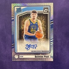 2024-25 Donruss Optic #343 Quinten Post Auto Prismatic Silver Rated Rookie