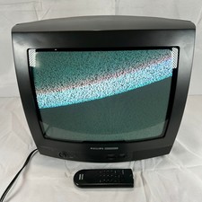 Philips Magnavox PR1302 C121 13" CRT Color TV Retro Gaming Vintage 1997 w/Remote