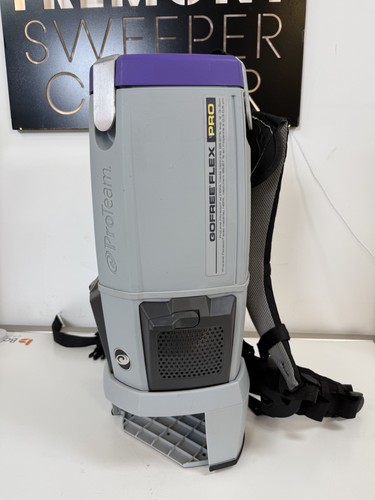 Pro Team Go Free Flex Pro 6-Quart Cordless Industrial Backpack Vac TESTED WORKS!