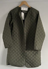 Marks & Spencer Ladies Thermowarmth Lightweight Quilted Coat  Green Size 12