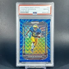 Wolverine Legend Charles Woodson Blue Wave Numbered Out Of/249 PSA 10! GO BLUE!