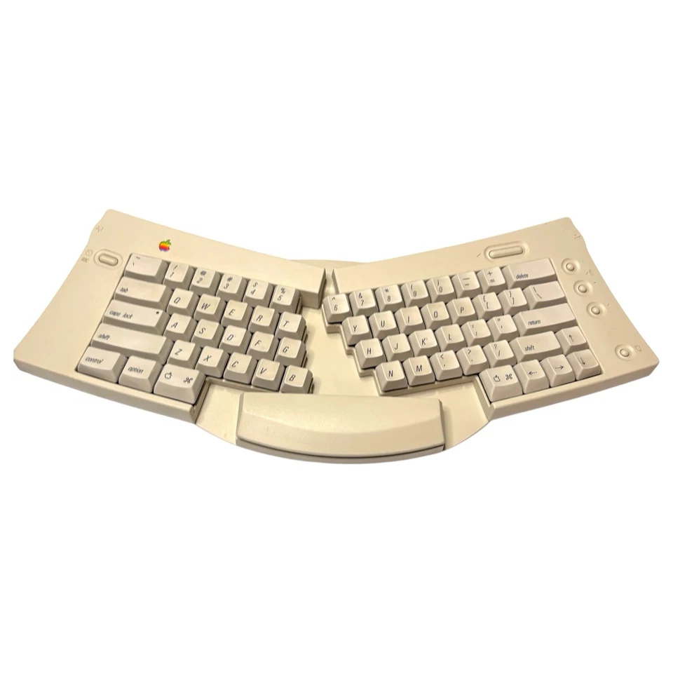 Apple Adjustable Keyboard M1242 Vintage 1992 Ergonomic Split Keyboard ADB Mac - Image 2 of 4